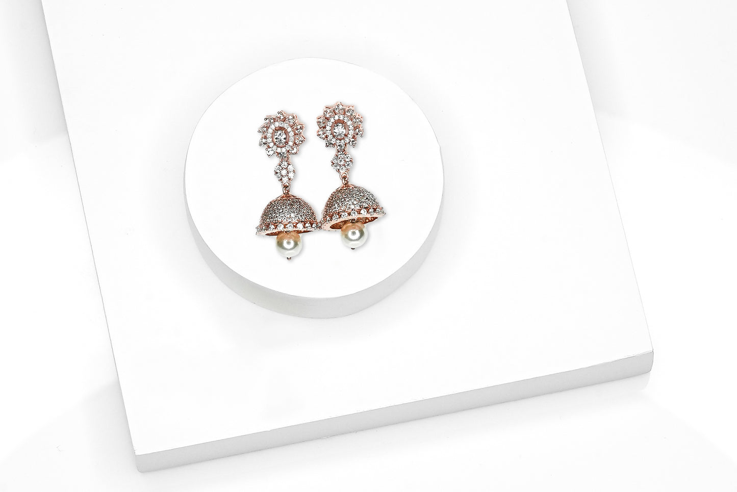 Rose Gold Fierce Love Jhumki