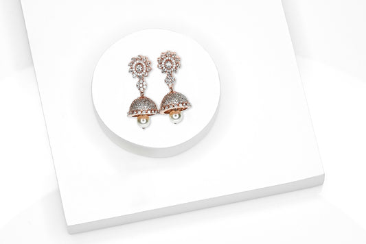 Rose Gold Fierce Love Jhumki