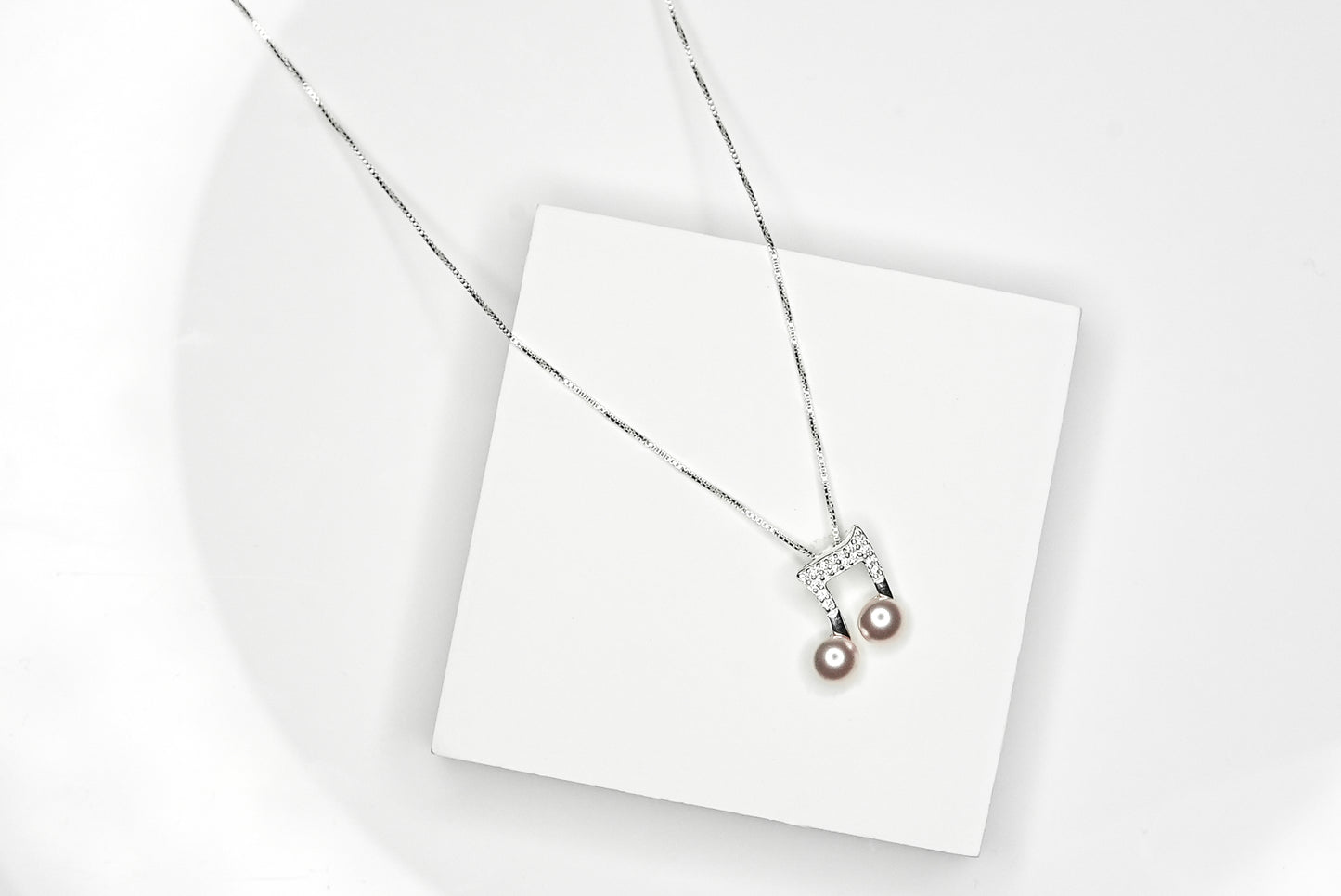 Silver Musical Pearl Pendant