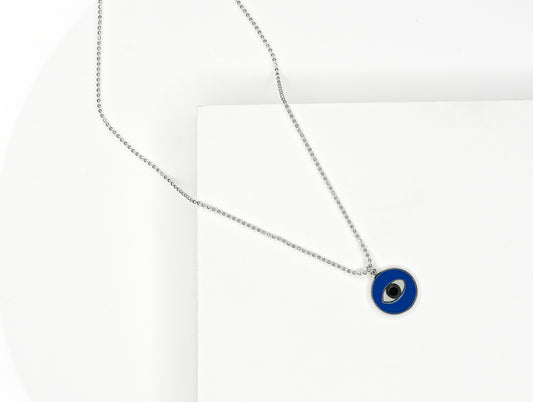 Silver Evil Eye Pendant