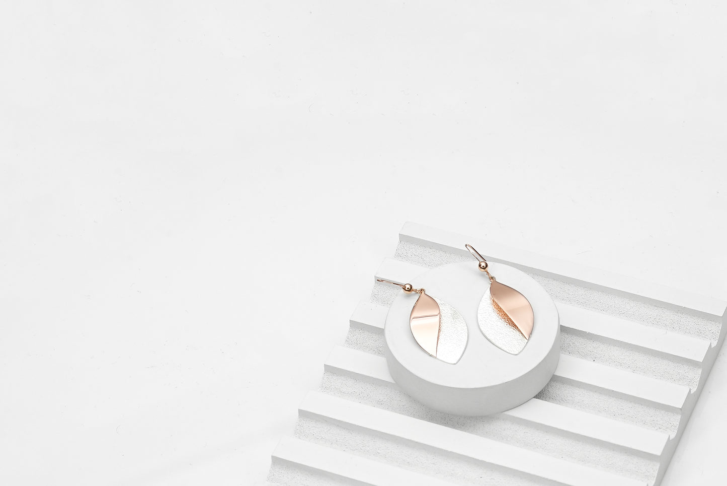 Rose Gold Petals Earrings