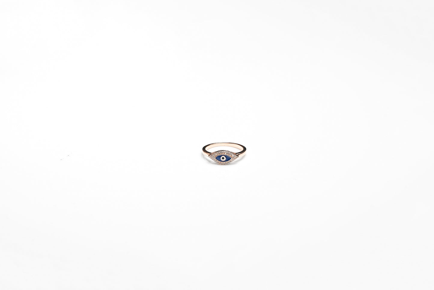 Rose Gold Evil Eye Ring