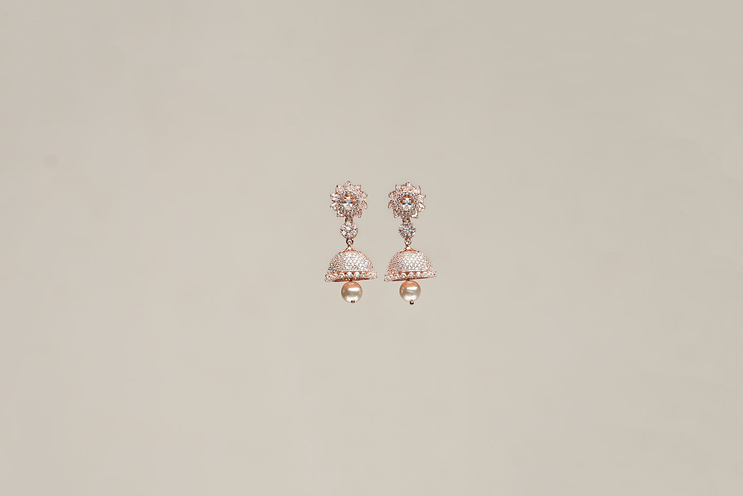 Rose Gold Fierce Love Jhumki