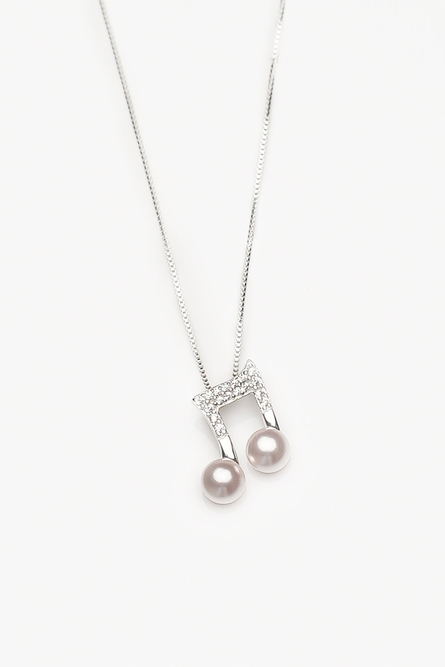 Silver Musical Pearl Pendant